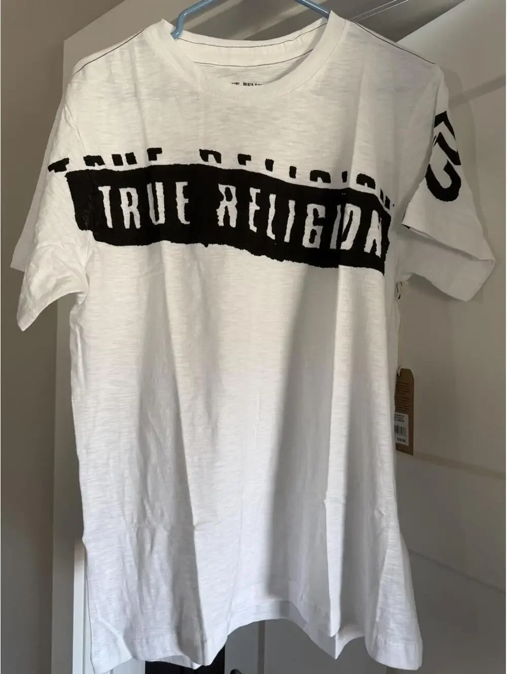 True Religion Men's White T- shirt Large